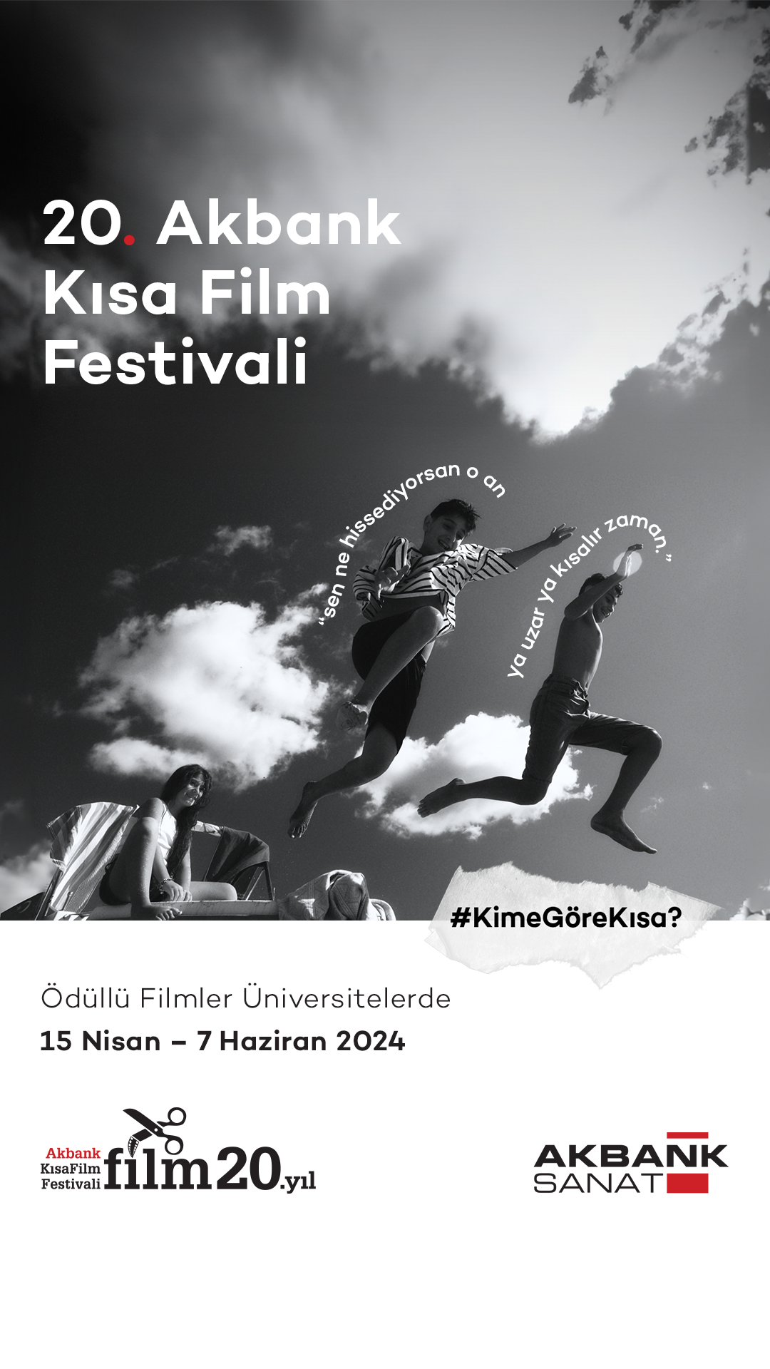  Medya ve İletişim Topluluğu'nun Katkılarıyla Ödüllü Kısa Filmler 20. Akbank Kısa Film Festivali ile Üniversitenizde!  